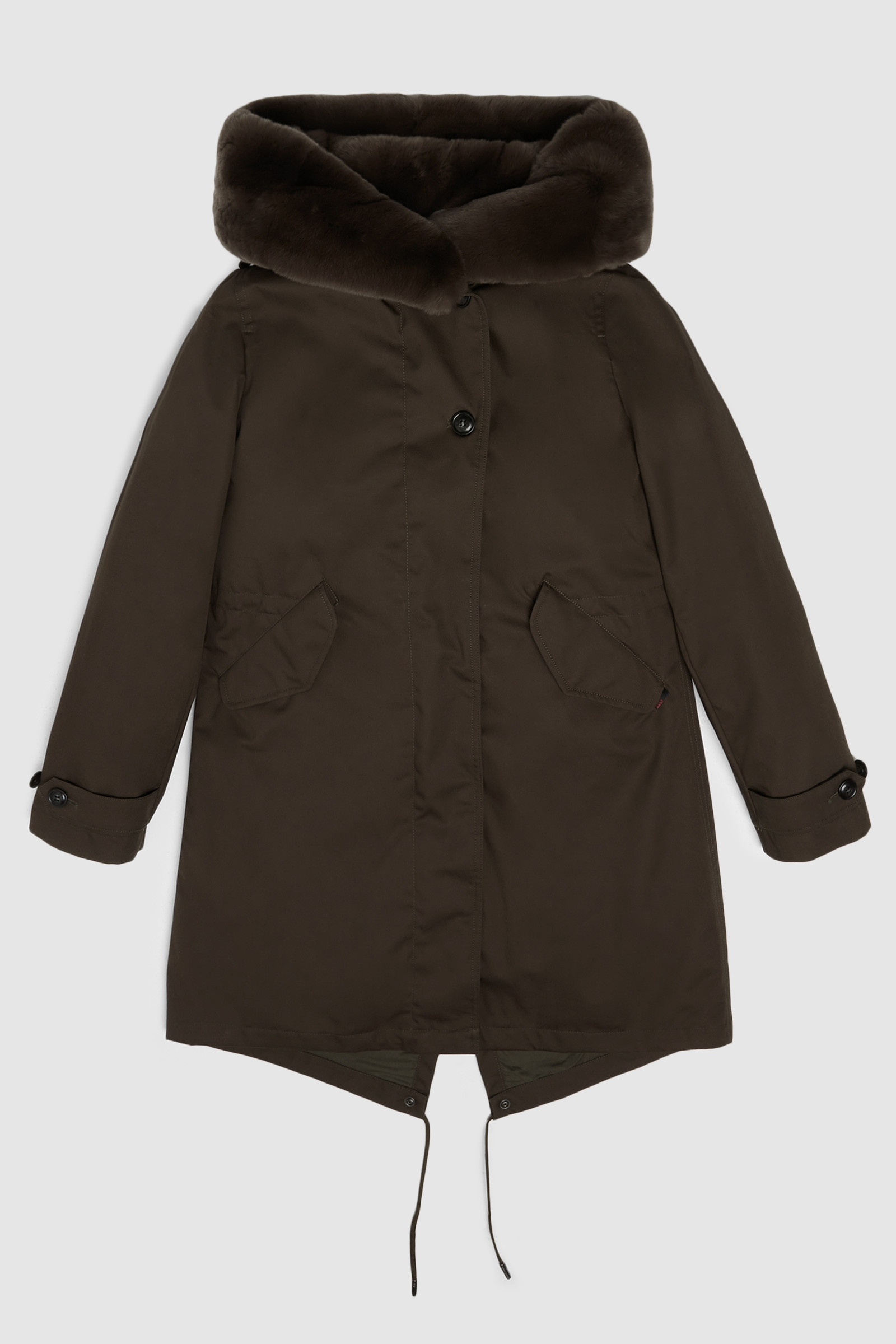 Parka Literary en fourrure de lapin rex