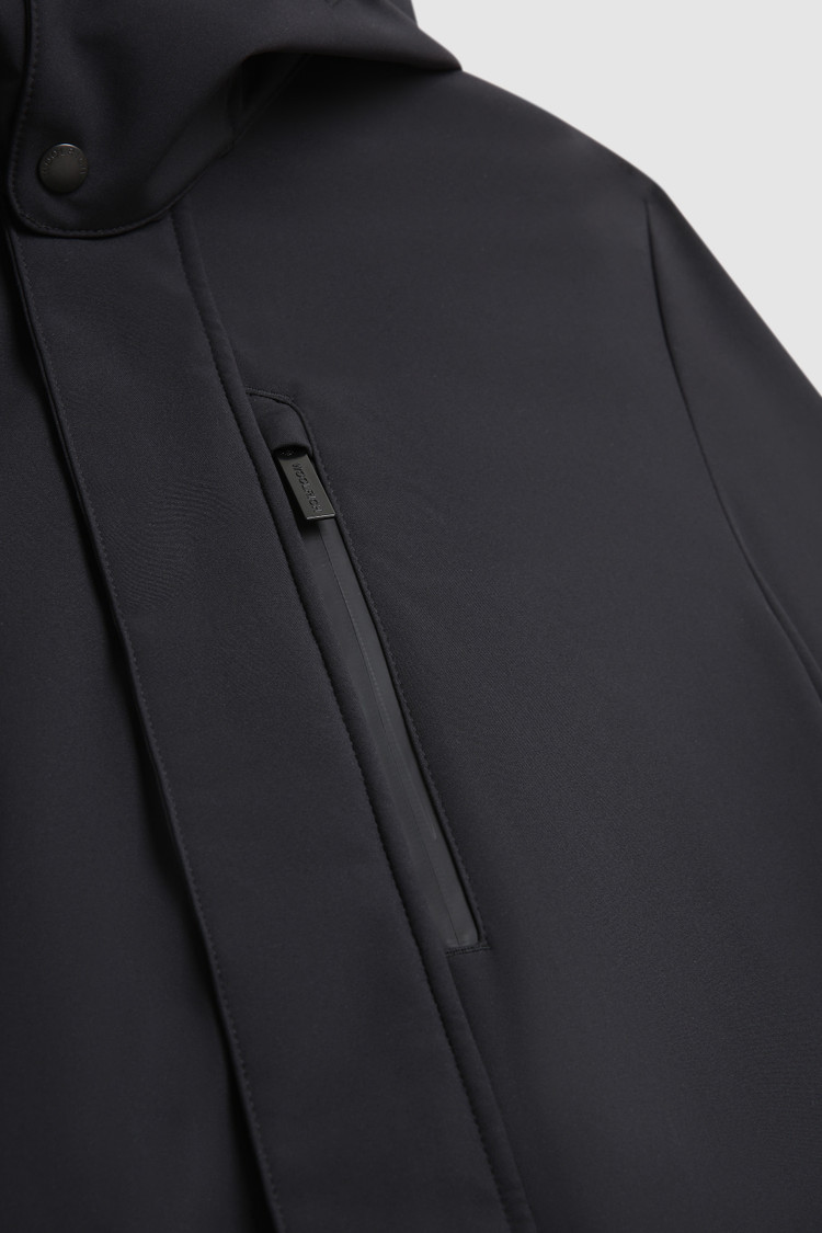 Giacca Barrow Mac in soft shell con cappuccio removibile