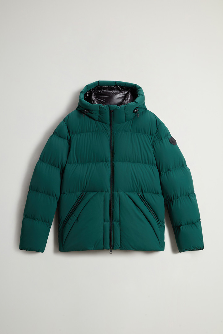 Sierra Supreme Down Jacket in Stretch Nylon Green photo 5 | Woolrich