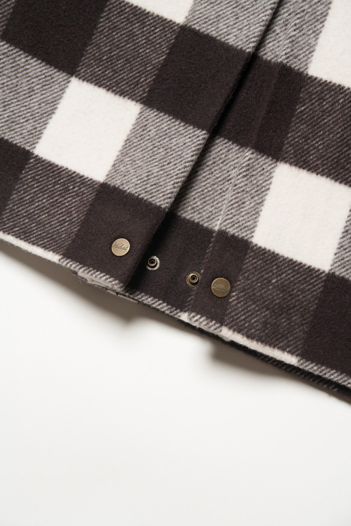 WOOL CHECK CRUISER JACKET Noir photo 13 | Woolrich