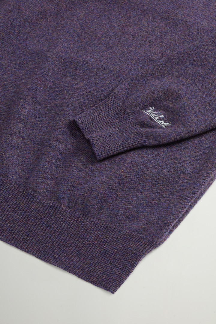 Pure Wool Crewneck Sweater Purple photo 6 | Woolrich