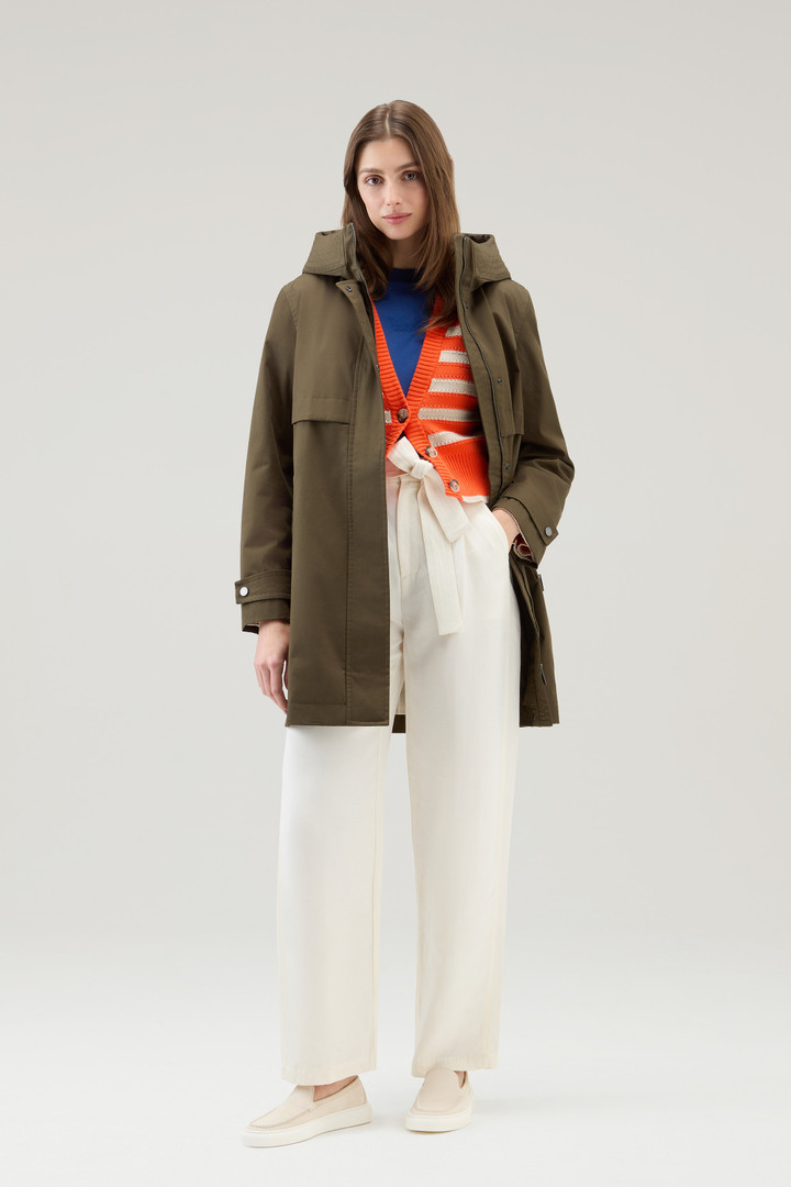 Belted Pants in Linen Blend White photo 2 | Woolrich