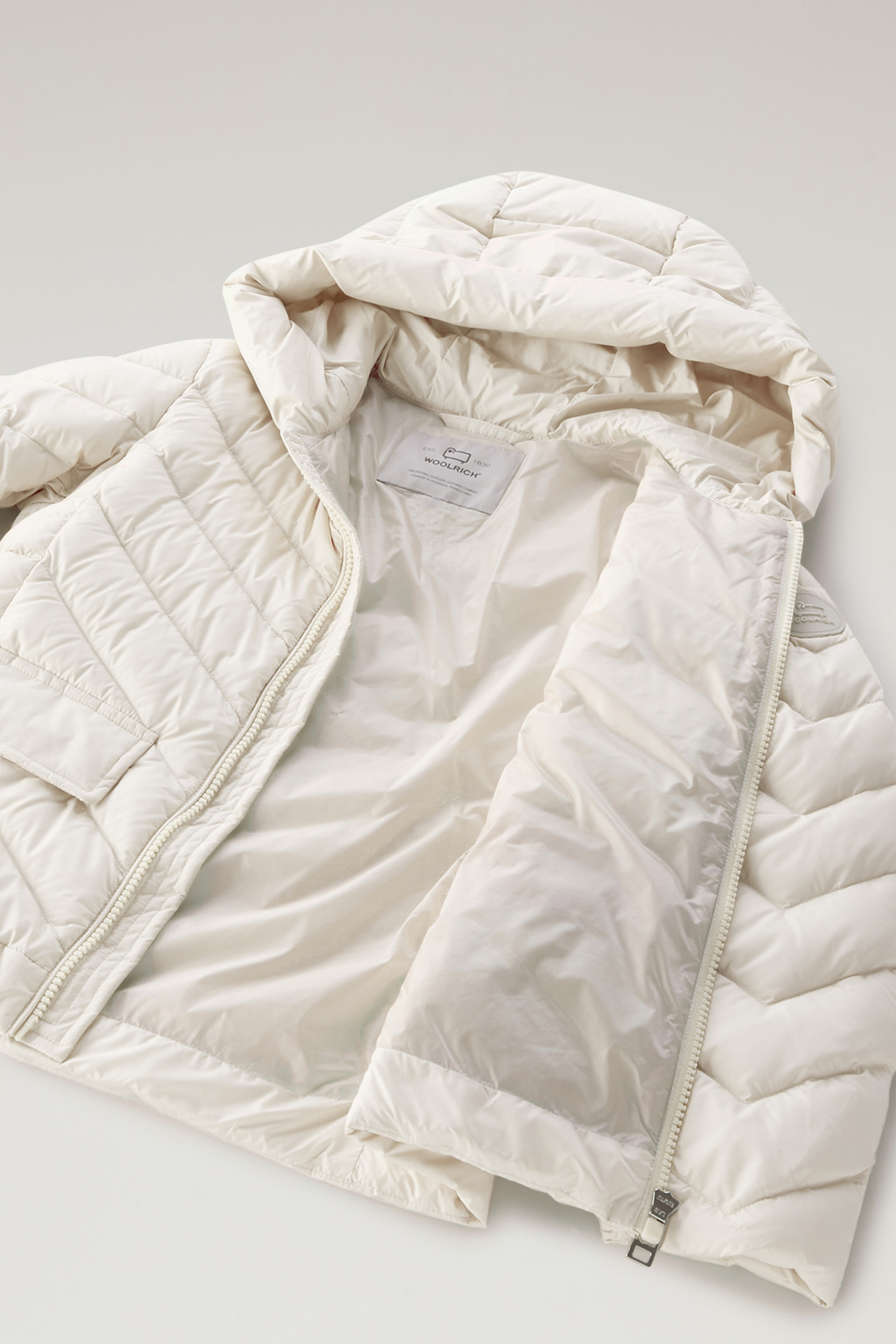 Piumino Sundance da bambina con cappuccio bianco photo 7 | Woolrich