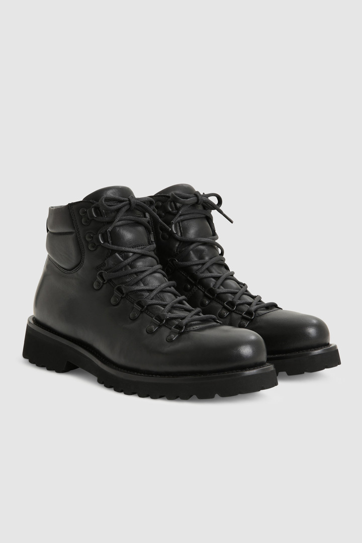 Hiker Stiefel aus gepolstertem Nappaleder