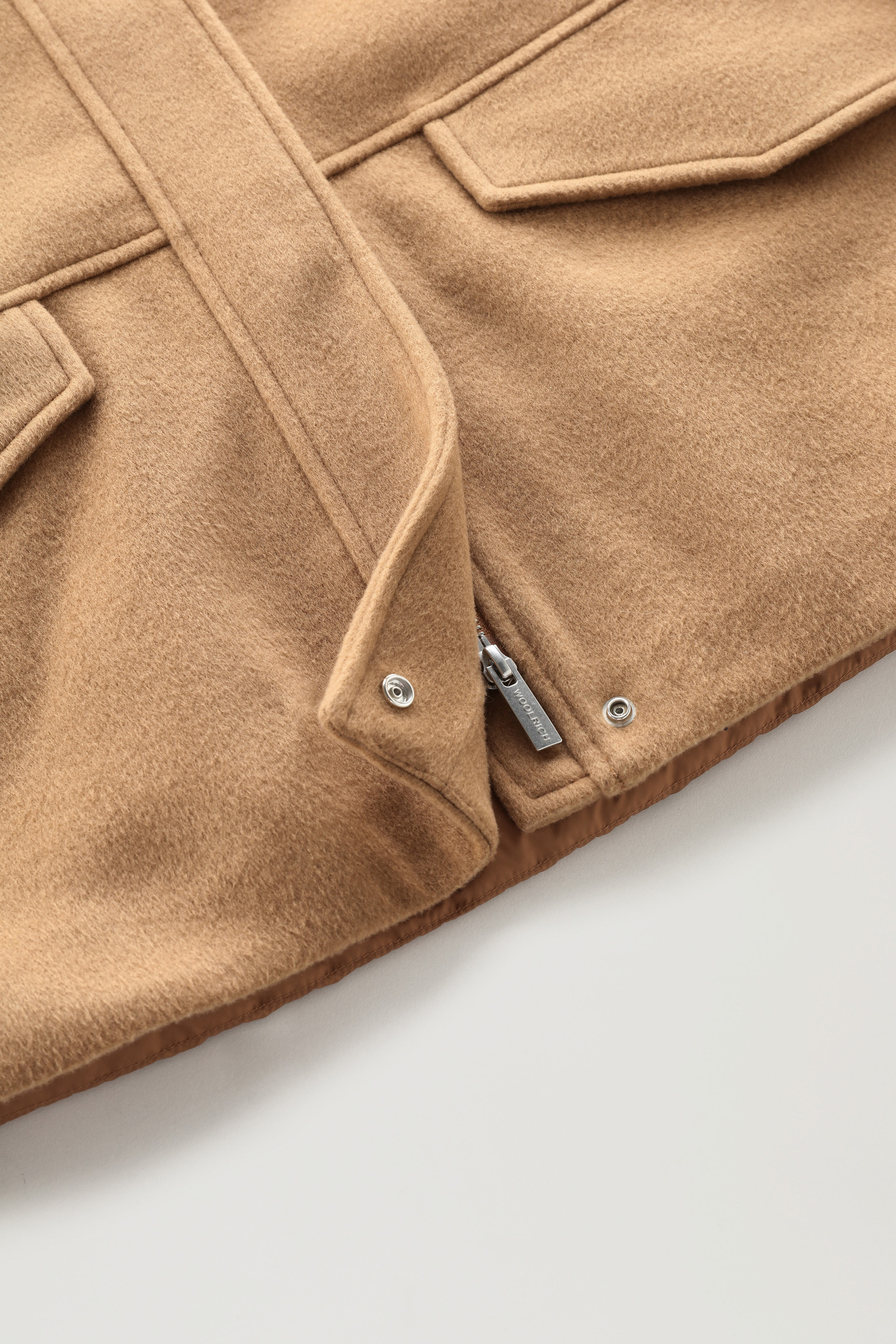 Kuna Jacket in Wool and Cashmere Blend Brown photo 9 | Woolrich