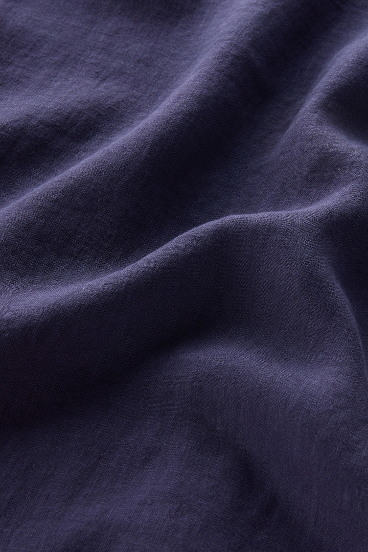 Stückgefärbtes Shirt aus reinem Leinen Blau photo 9 | Woolrich