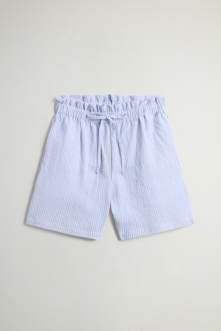 Short en coton seersucker Bleu photo 4 | Woolrich