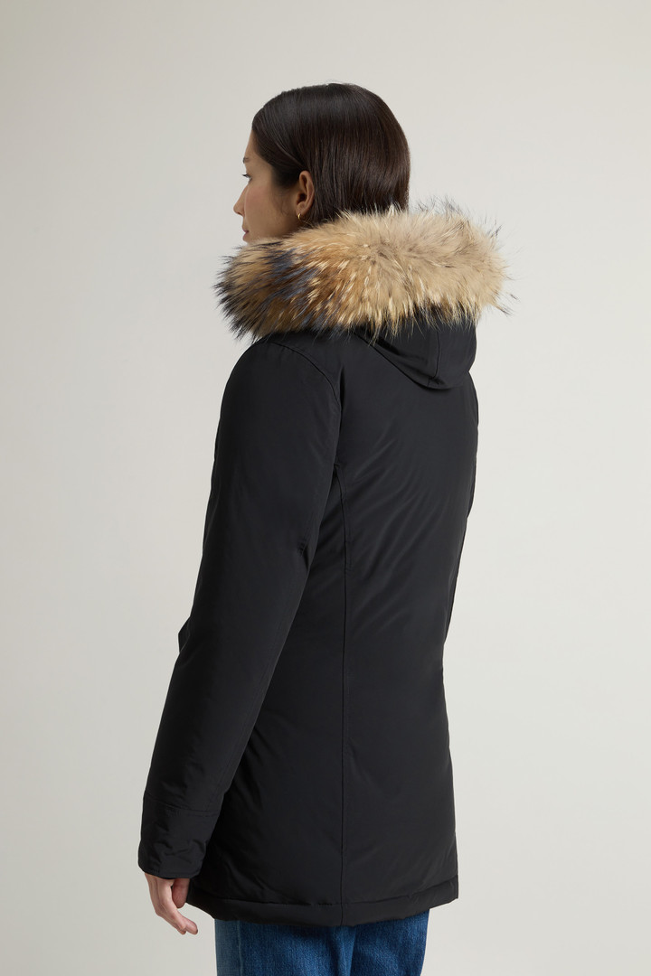 Arctic Parka van Urban Touch met afneembaar bont Zwart photo 3 | Woolrich