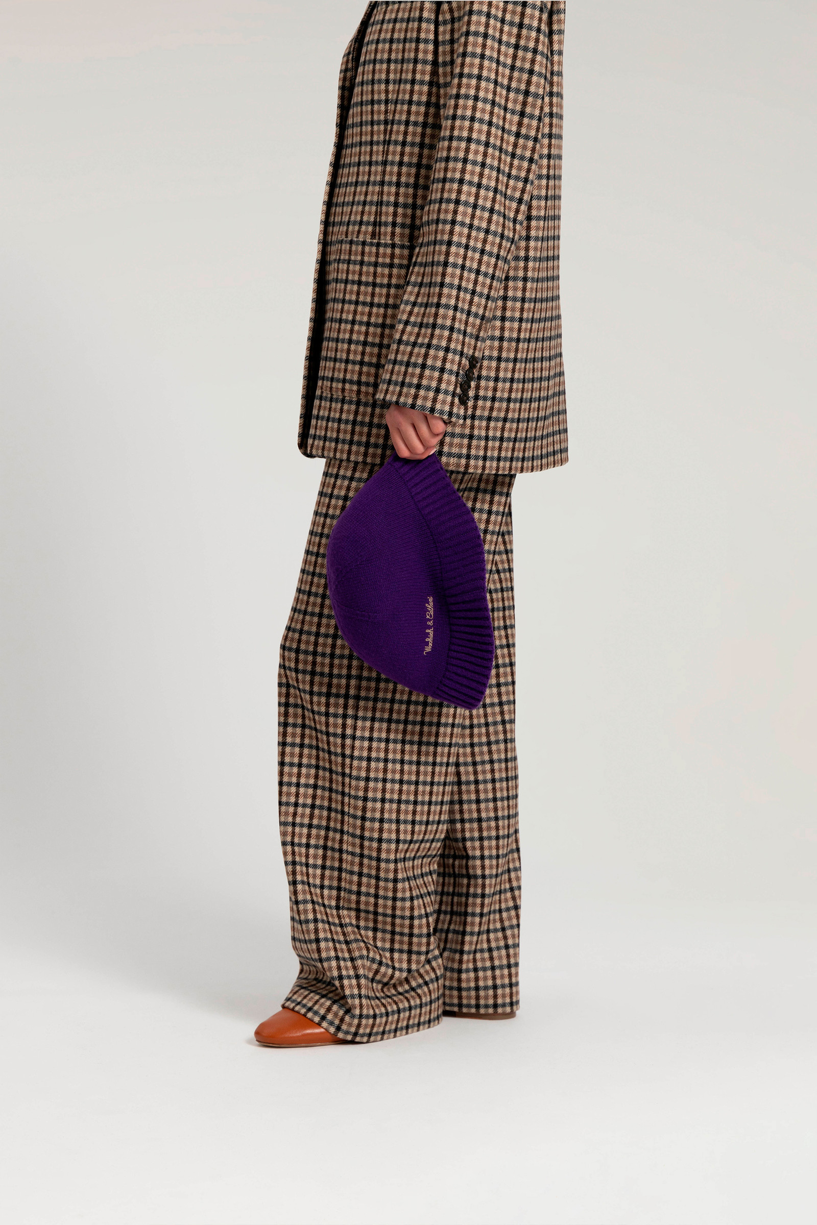 Knitted Hat in Pure Wool - Daniëlle Cathari / Woolrich Lilac photo 3 | Woolrich