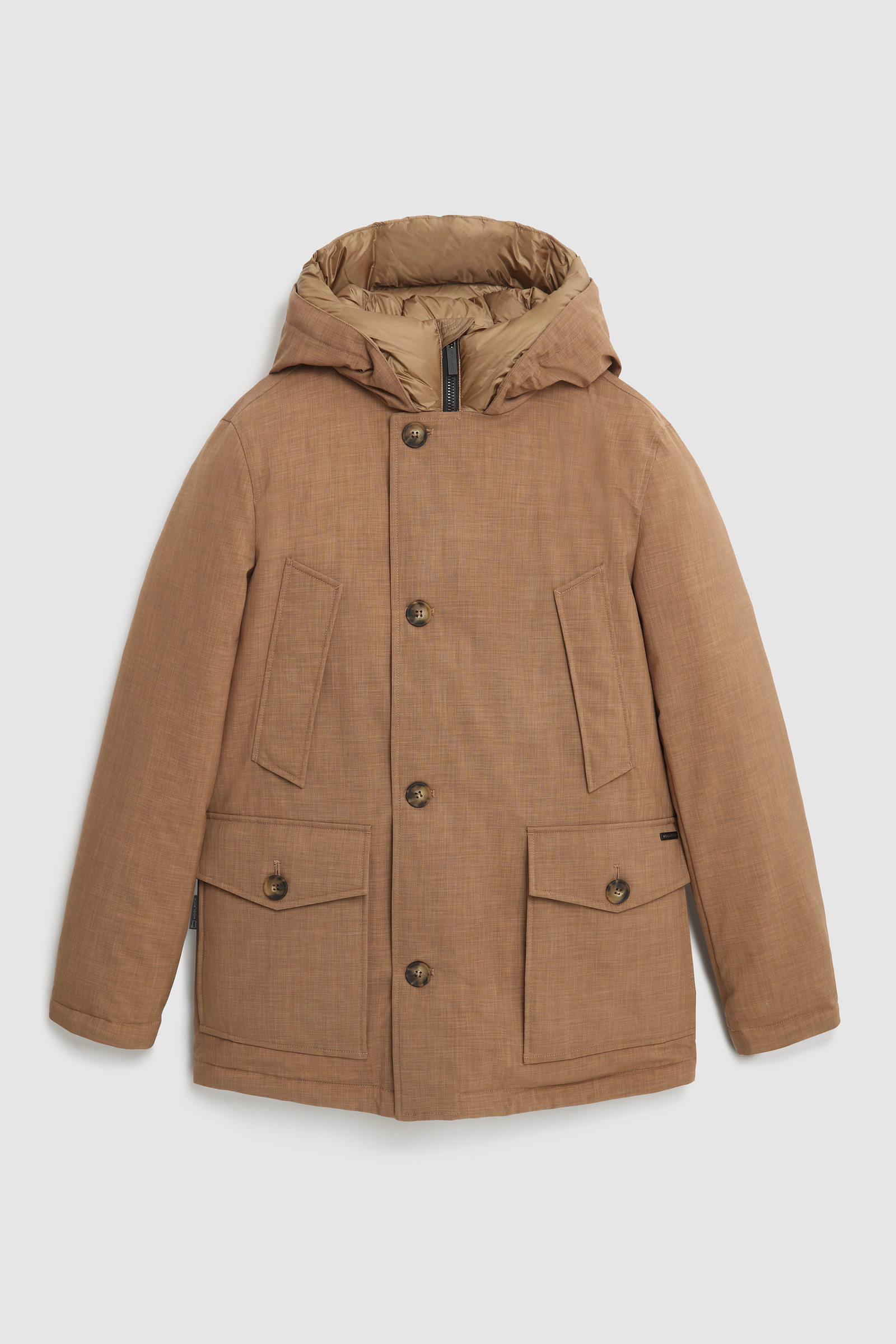 City Parka en tejido efecto lana de alto rendimiento