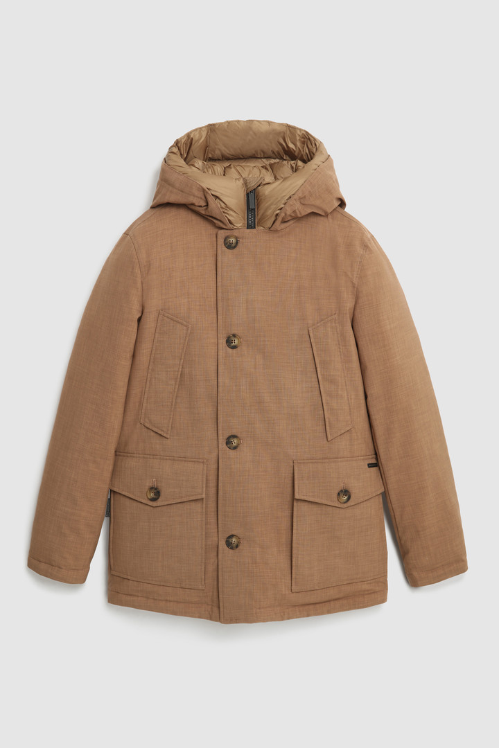 City Parka en tejido efecto lana de alto rendimiento