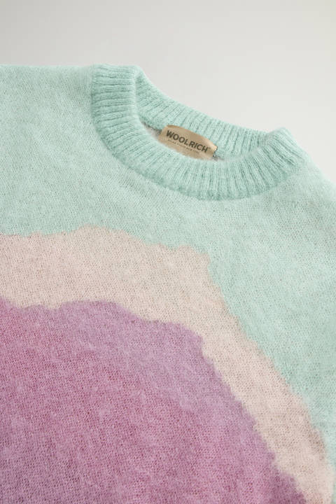 Crewneck Sweater in Mohair and Wool Blend Pink photo 2 | Woolrich