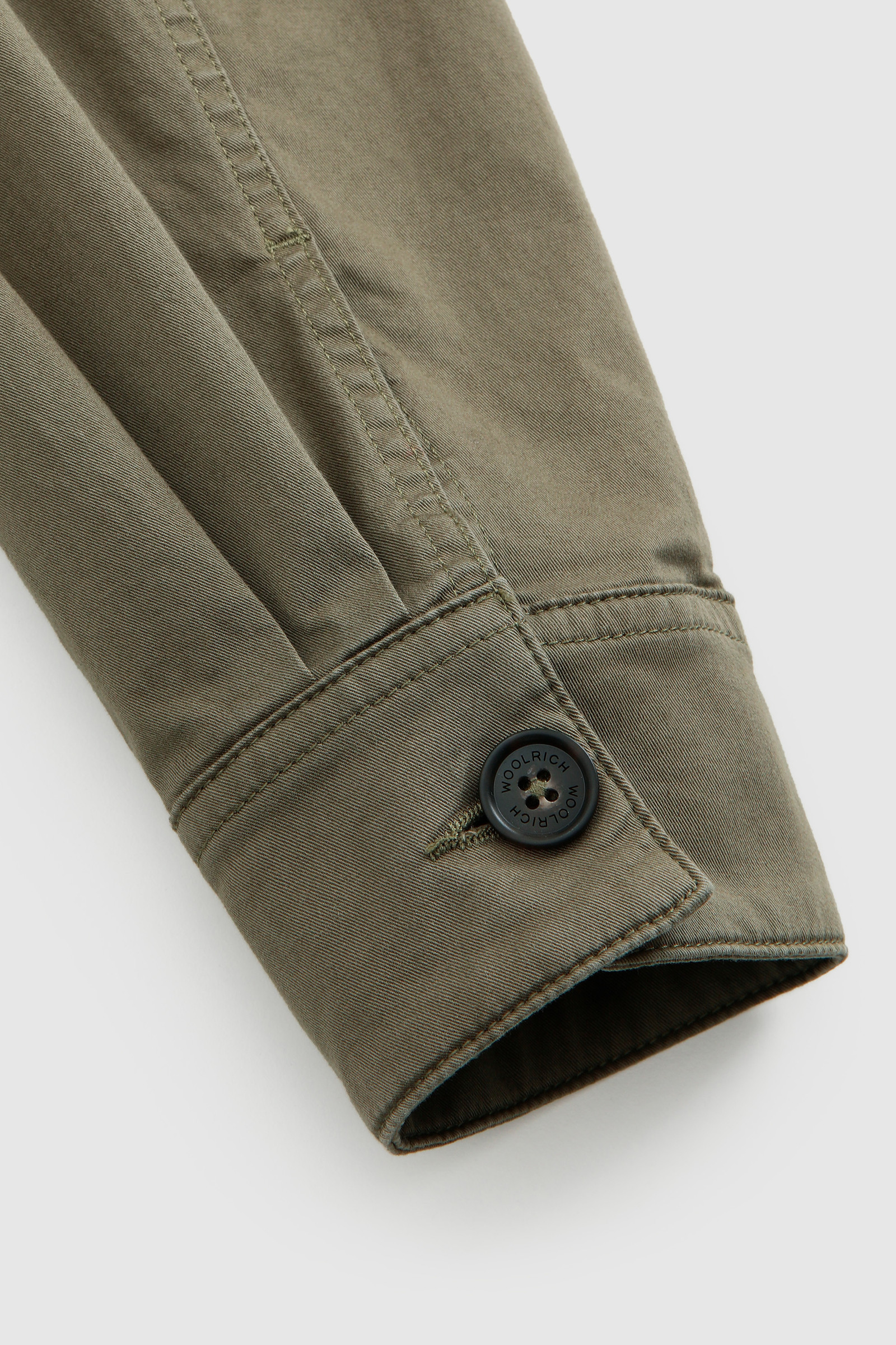 Sobrecamisa de algodón elástico verde photo 7 | Woolrich