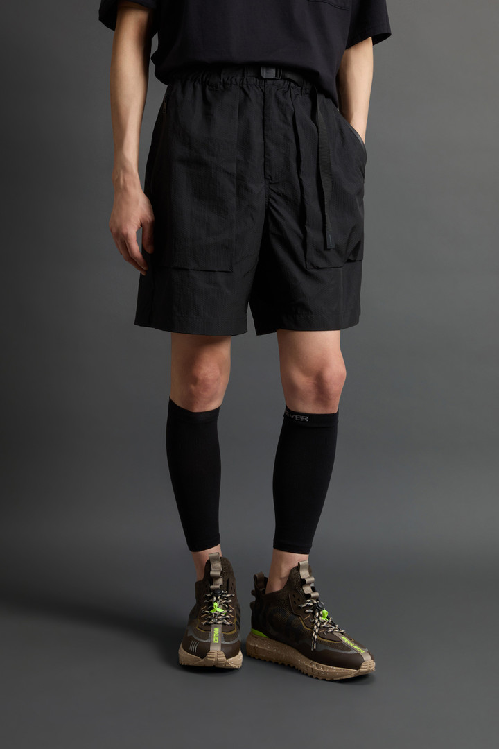 Trek Shorts in Olmetex Ripstop Nylon by Todd Snyder Black photo 2 | Woolrich