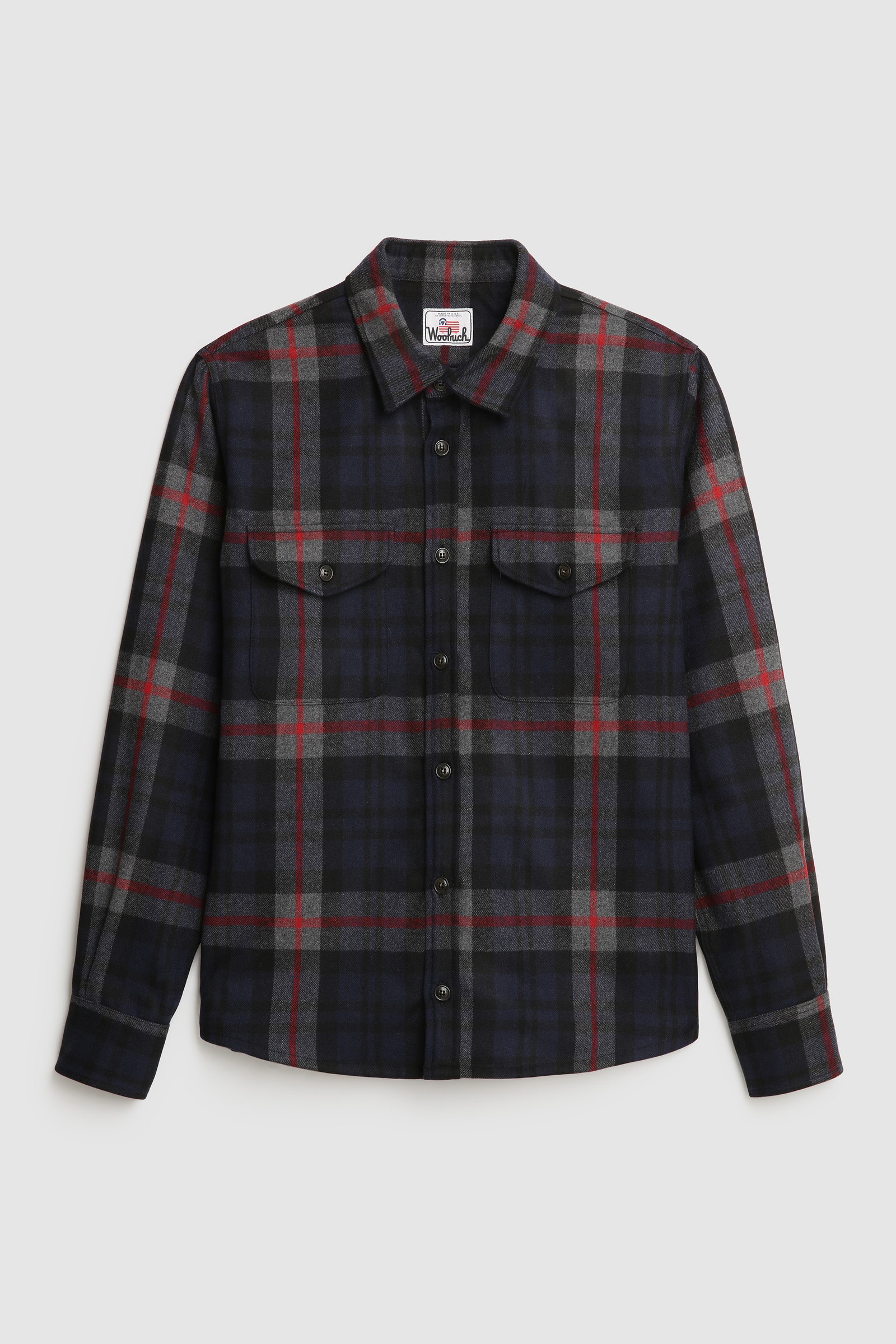 Oxbow Flannel Shirt - Made in Usa Blue photo 7 | Woolrich