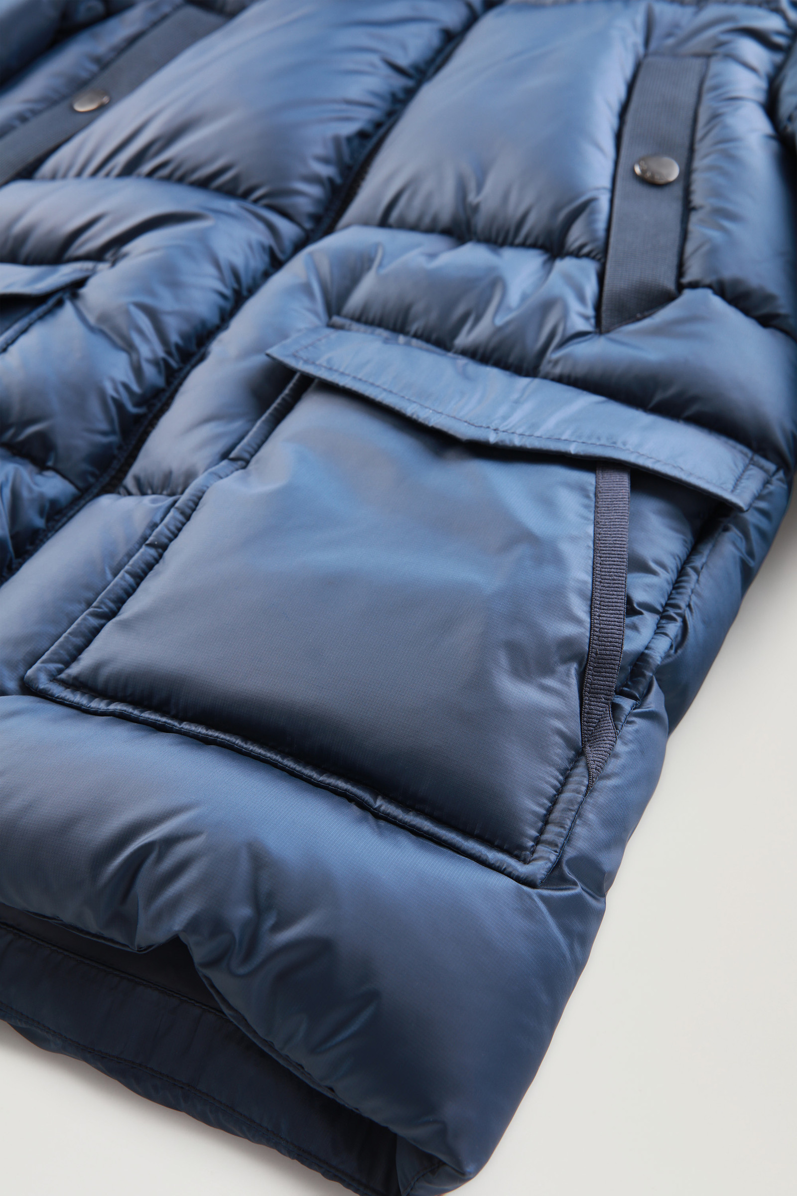 Sundance Parka pour garçon en Ripstop recyclé bleu photo 8 | Woolrich