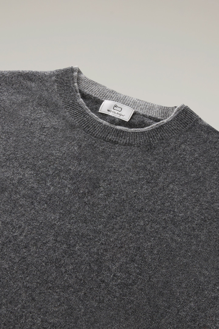 Crewneck Sweater in Merino Wool Blend Gray photo 2 | Woolrich