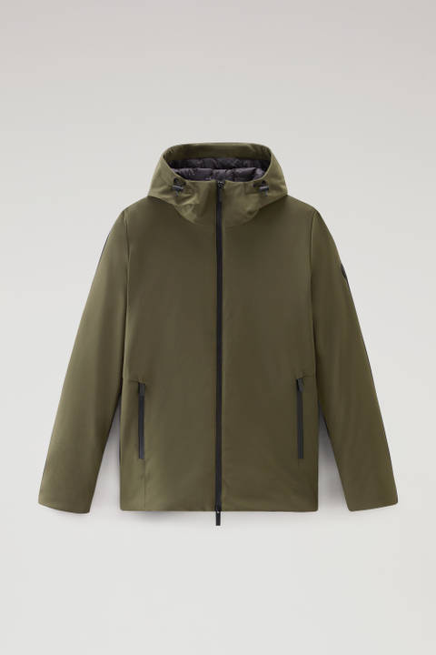 Pacific Jacket in Tech Softshell Green photo 2 | Woolrich
