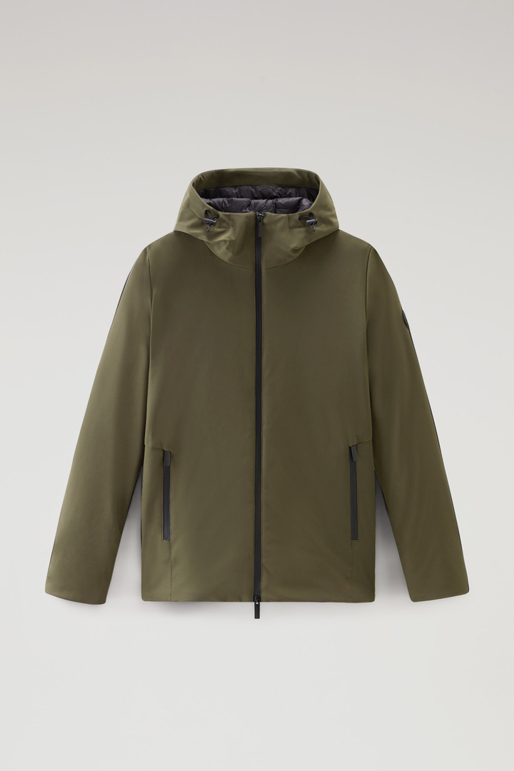 Giacca Pacific in Tech Softshell Verde photo 5 | Woolrich
