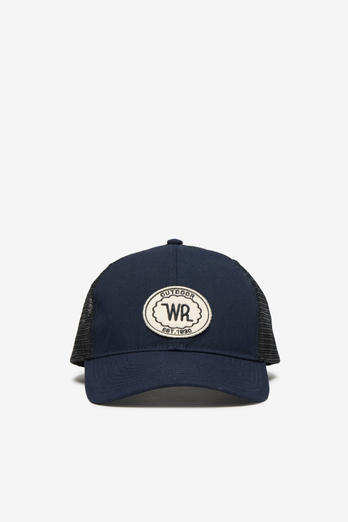 Baseball-Kappe aus recyceltem Gewebe mit Logo Blau | Woolrich