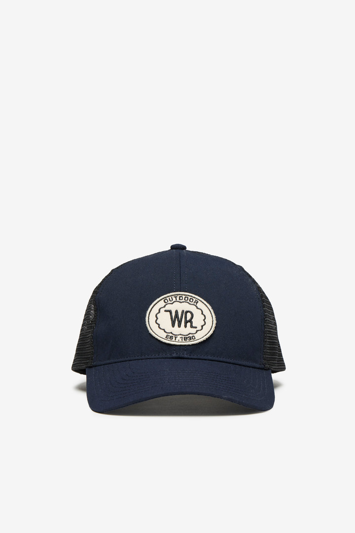 Baseball-Kappe aus recyceltem Gewebe mit Logo Blau photo 1 | Woolrich