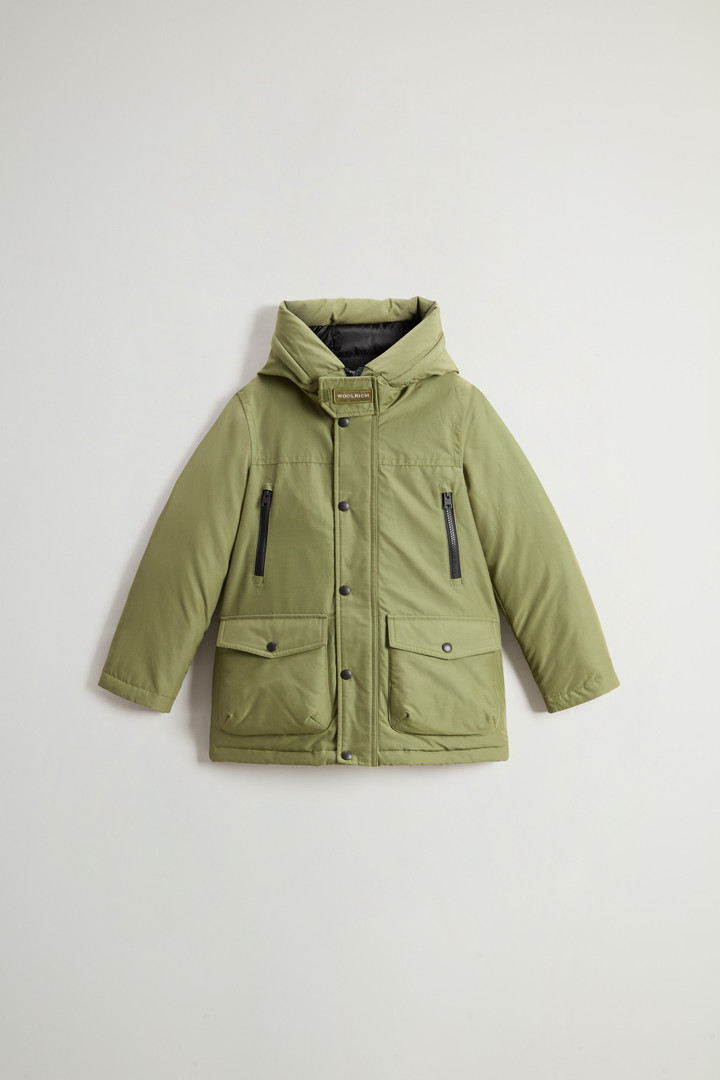 Arctic Parka pour garçon en Ramar Cloth Vert photo 1 | Woolrich