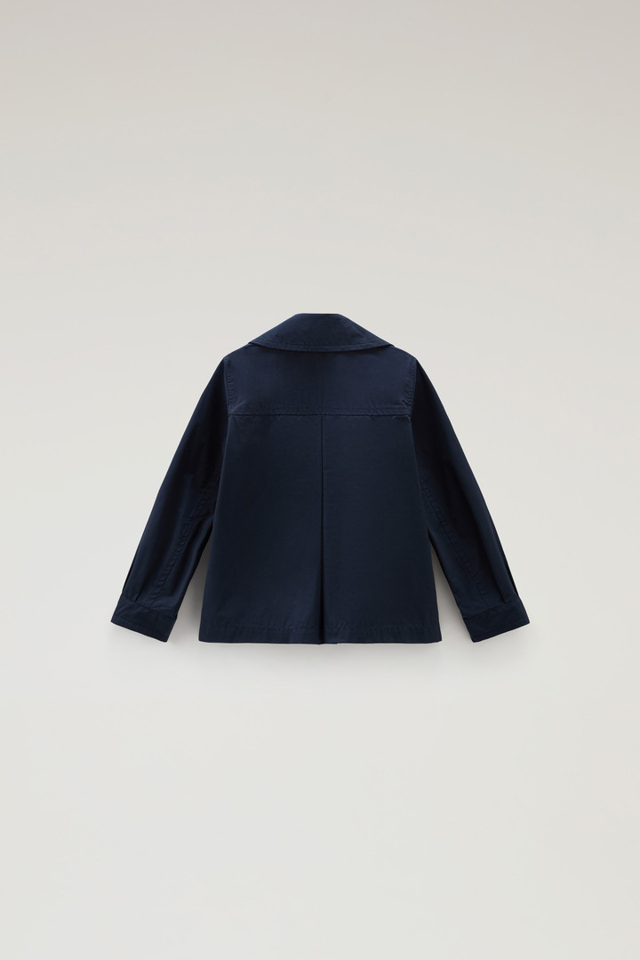 Girls' Summer Peacoat in Urban Touch Blue photo 2 | Woolrich