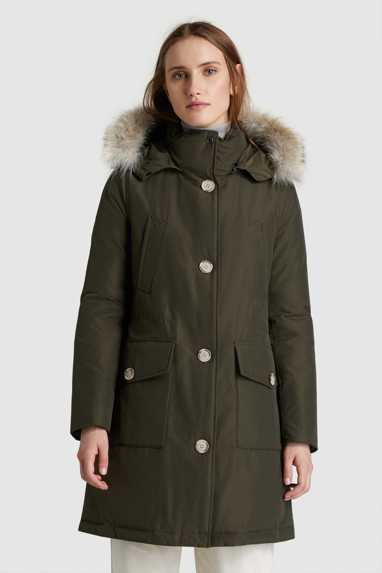 Arctic Parka lungo con pelliccia coyote