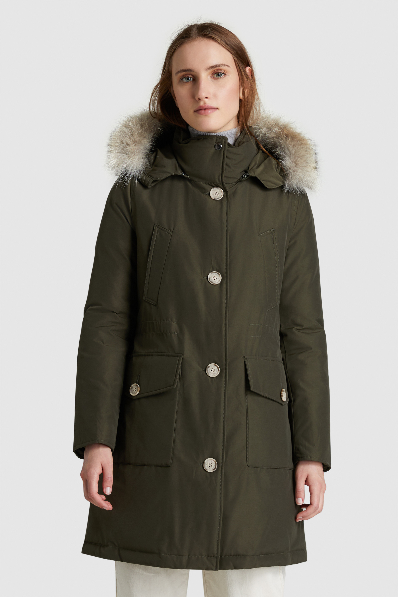 Long Arctic Parka with Coyote Fur