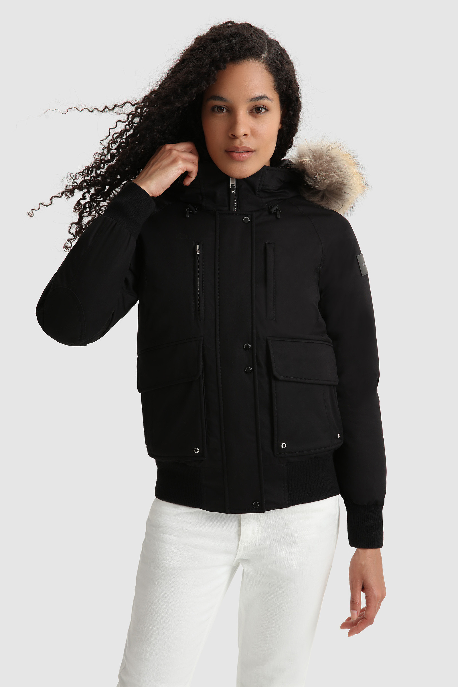 Bomberjacke Yetna mit abnehmbarem Fell