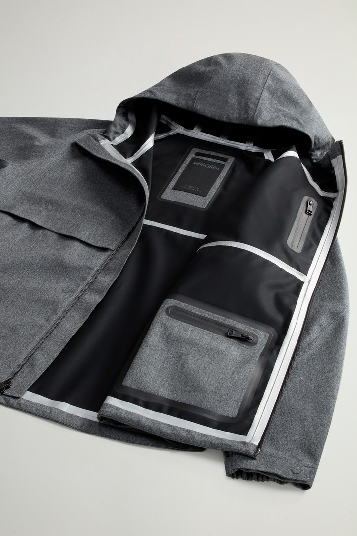 Jacket in Italian Pure Virgin Wool by Todd Snyder Gray photo 6 | Woolrich