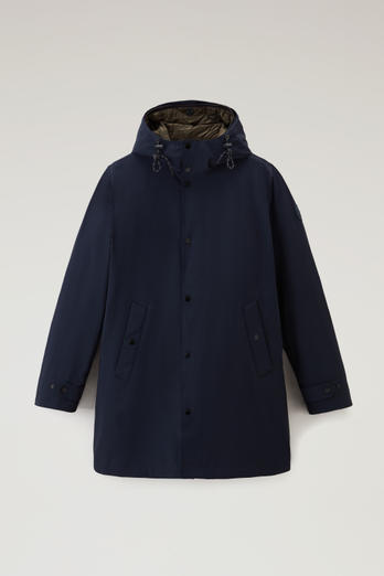 3-in-1 Padded Jacket in Stretch Nylon with Detachable Quilted Jacket Blue | Woolrich