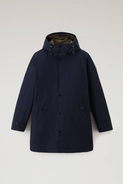 3-in-1 Padded Jacket in Stretch Nylon with Detachable Quilted Jacket Blue photo 2 | Woolrich