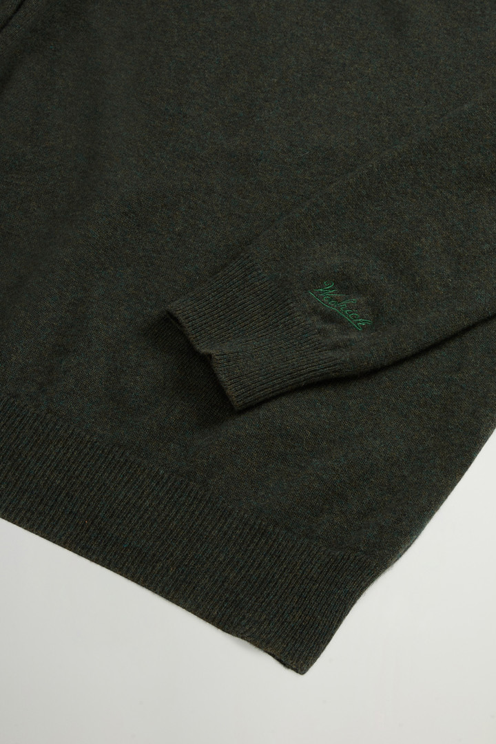 Pure Wool Crewneck Sweater Green photo 6 | Woolrich
