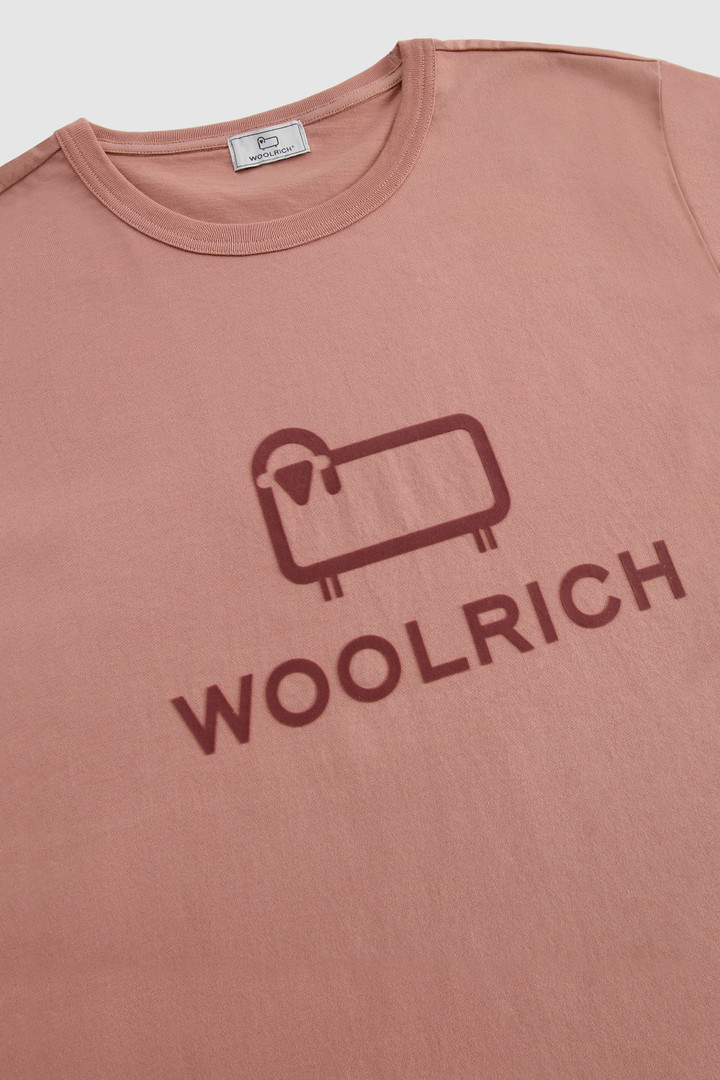 Macro Logo T-Shirt Pink photo 5 | Woolrich