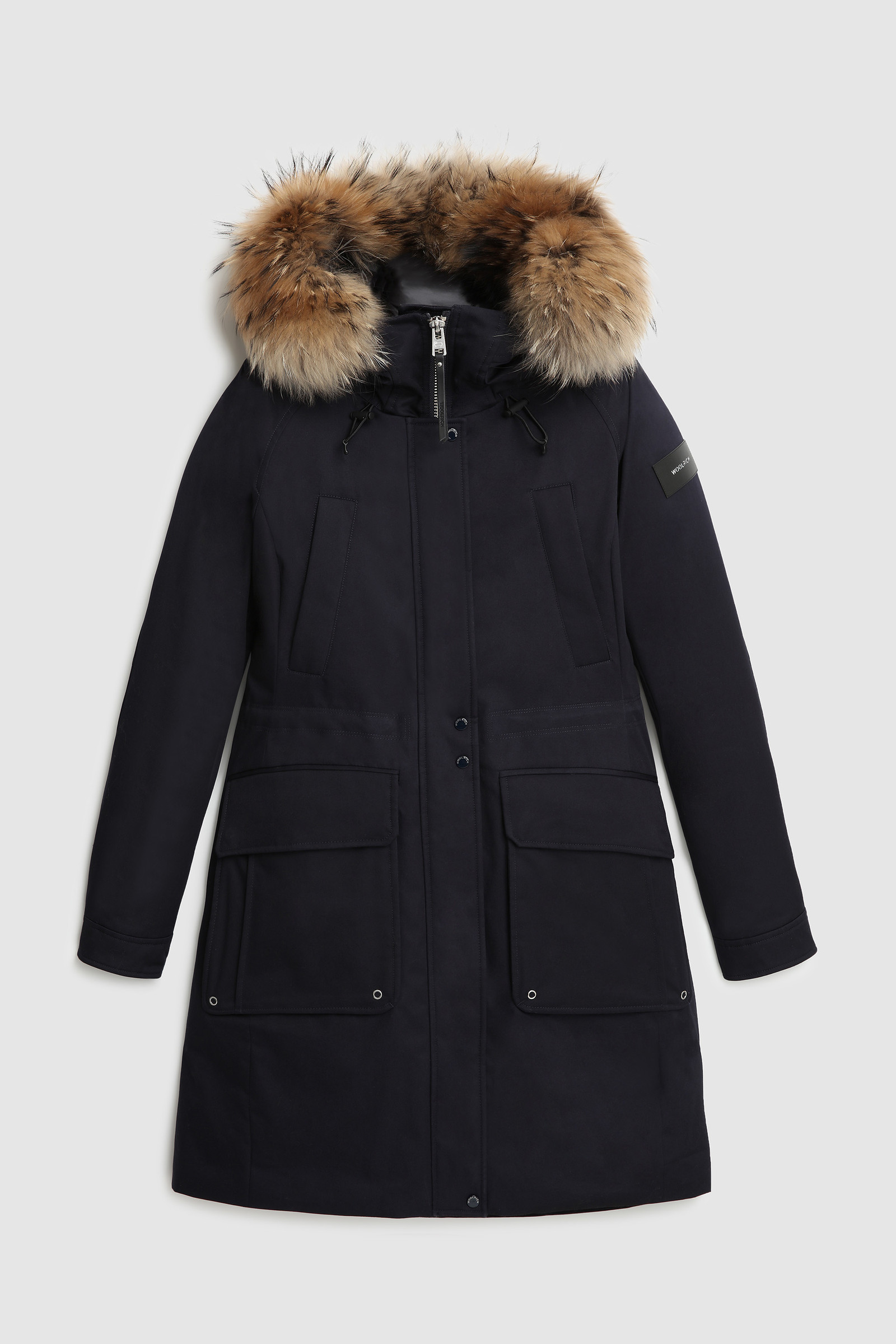 Yetna Long Parka with Removable Fur - Women - Blue