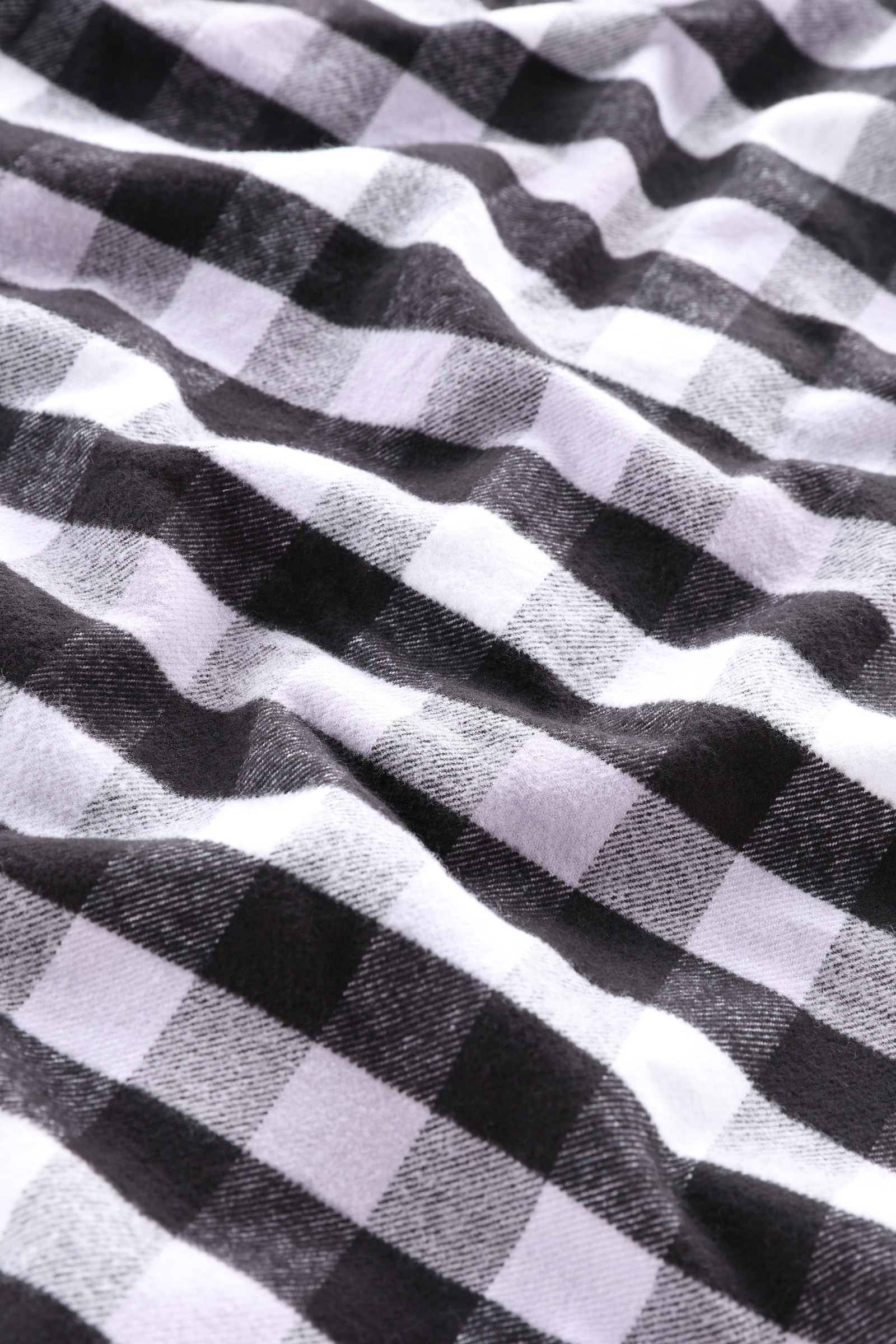 Camicia Classic a quadri in flanella nero photo 9 | Woolrich