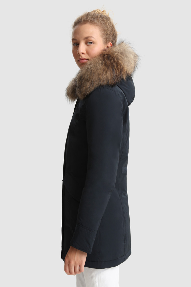 Luxury Arctic Parka with removable raccoon fur
