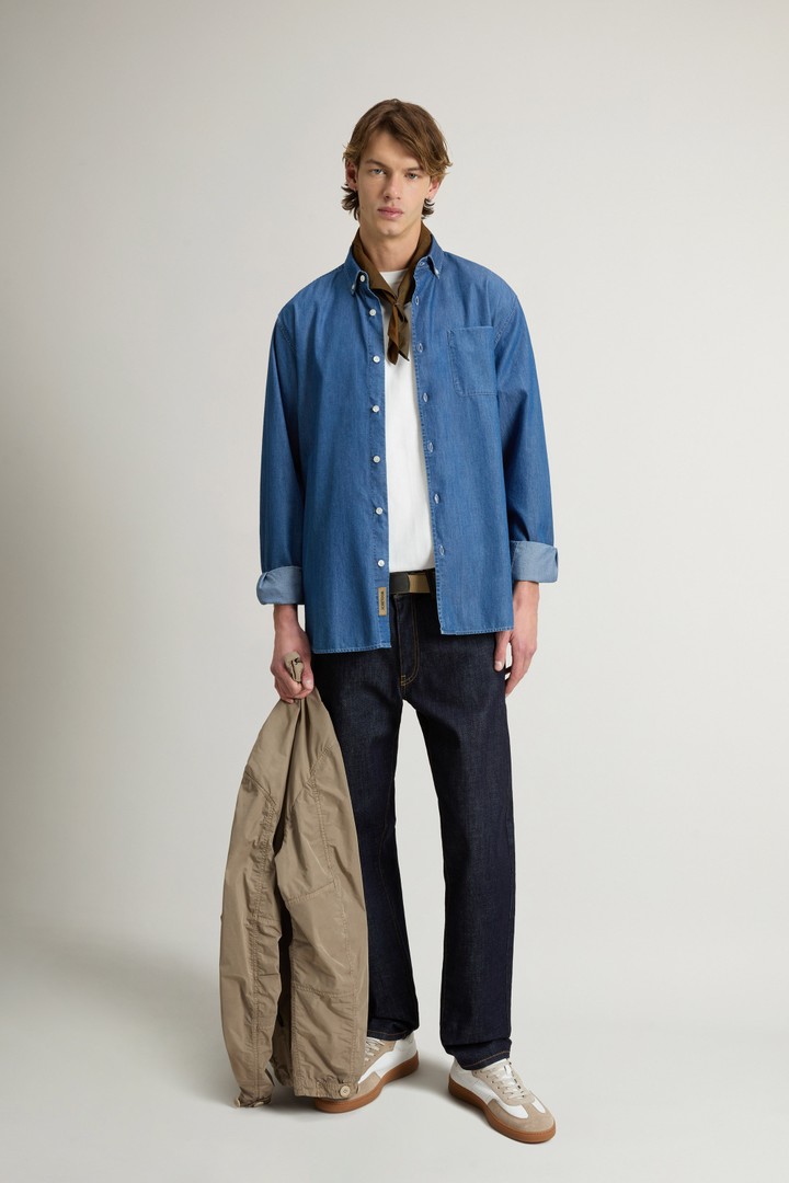 Chemise en pur coton Bleu photo 2 | Woolrich