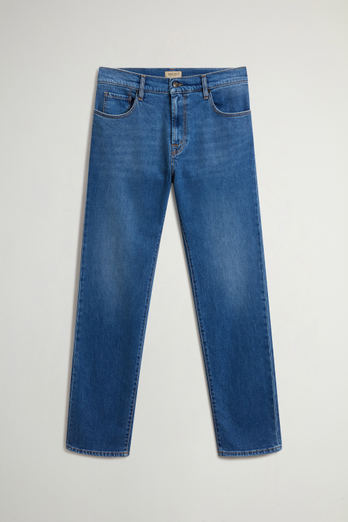 Five-Pocket Jeans in Stretch Cotton Denim Blue photo 1 | Woolrich
