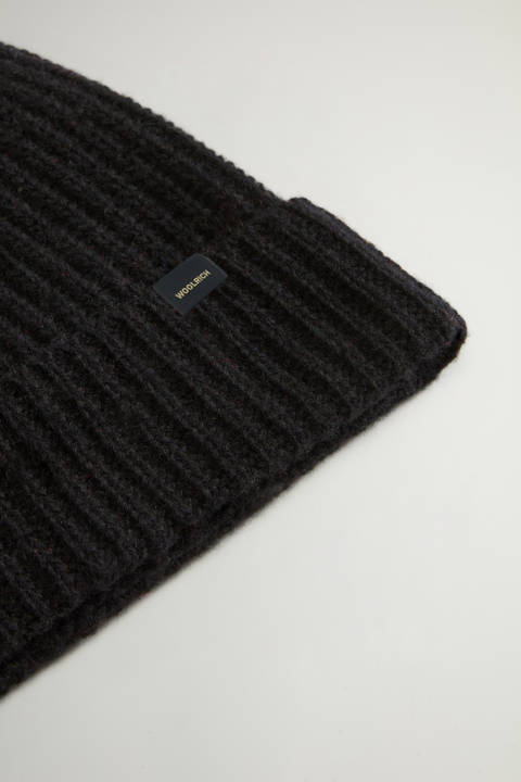 Gorro de mezcla de lana virgen merina Negro photo 2 | Woolrich