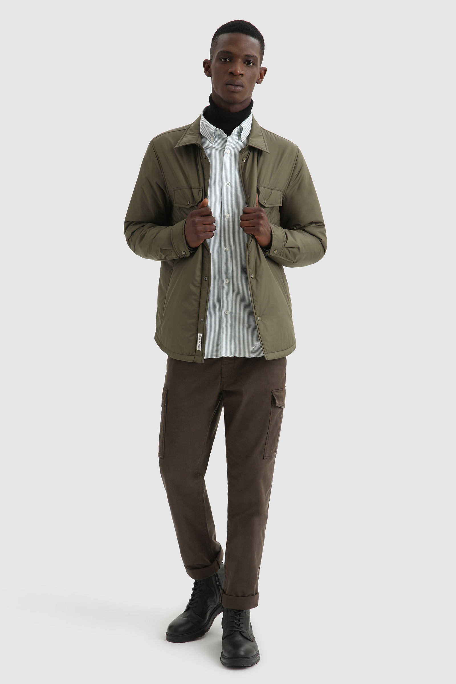 Alaskan Microfiber Shirt with Primaloft® Padding Green photo 2 | Woolrich