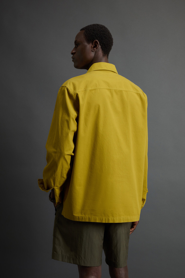 Garment-Dyed Pure Cotton Ripstop Shirt by Todd Snyder Yellow photo 3 | Woolrich