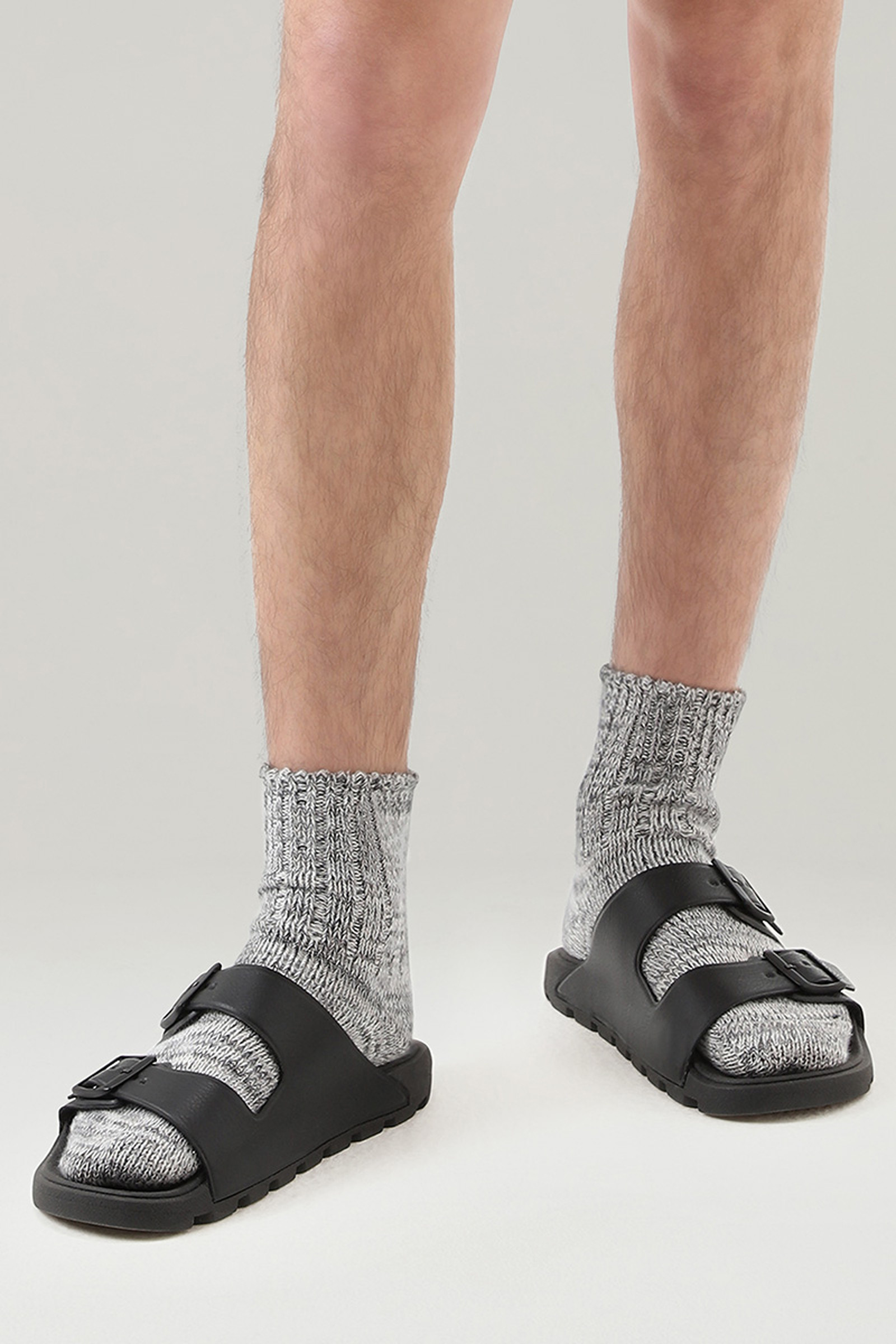Sandals in Vegan Leather with Buckles Black photo 6 | Woolrich