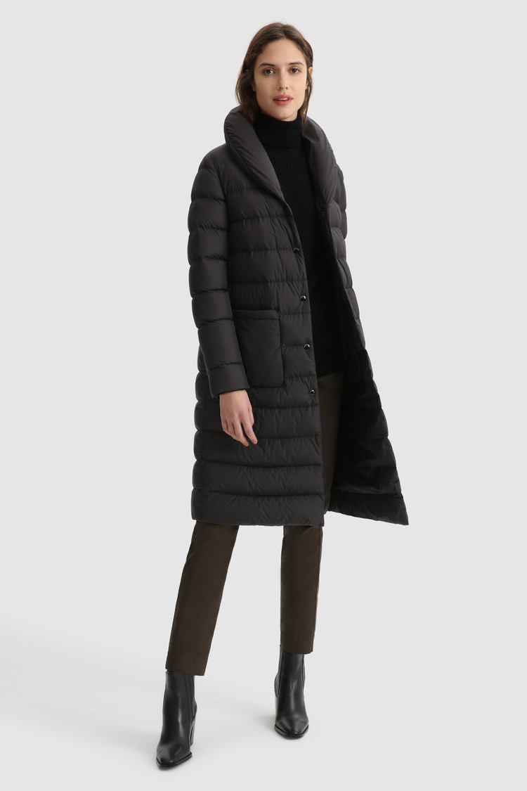 Manteau long Ellis avec matelassage horizontal