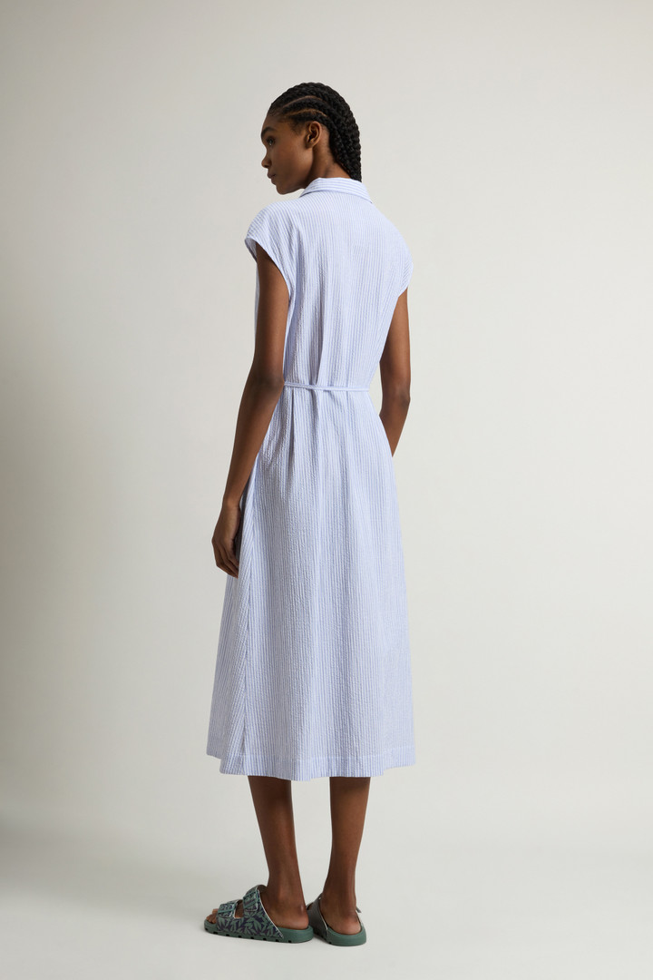 LONG SHIRT DRESS Blue photo 3 | Woolrich