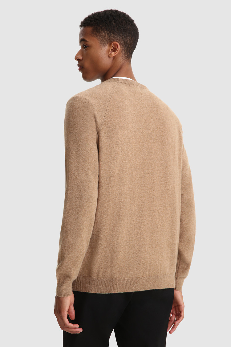 Luxe trui van kasjmieren garen met ronde hals