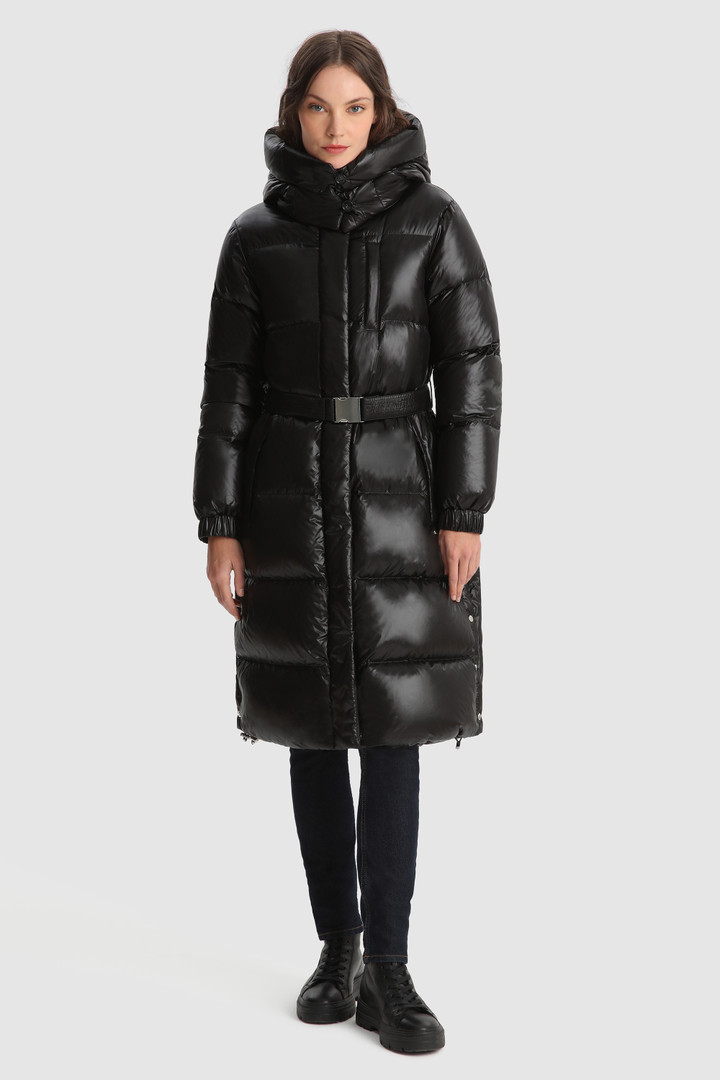 Women's Aliquippa Long Parka with Removable Hood Black | Woolrich USA