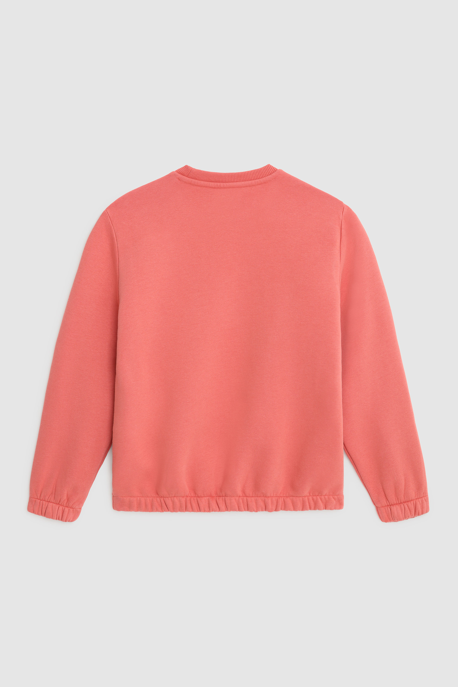 Girl's Logo Sweatshirt with Elasticated Edges Pink photo 2 | Woolrich