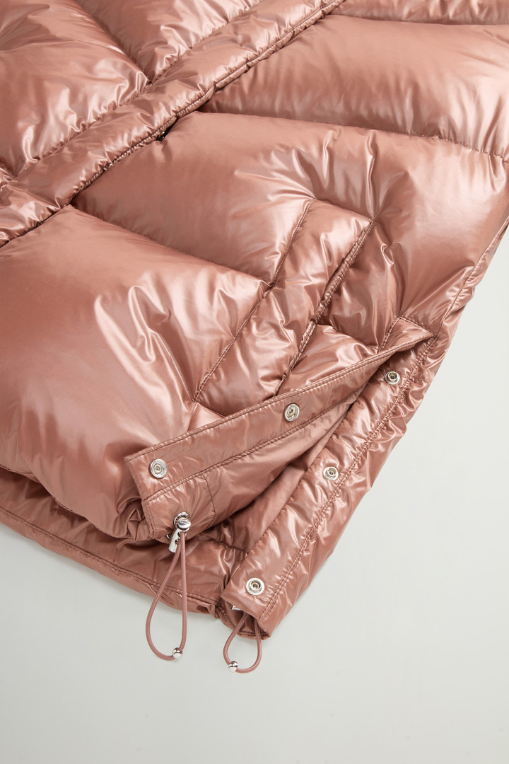 Aliquippa Down Jacket in Glossy Nylon Brown photo 9 | Woolrich